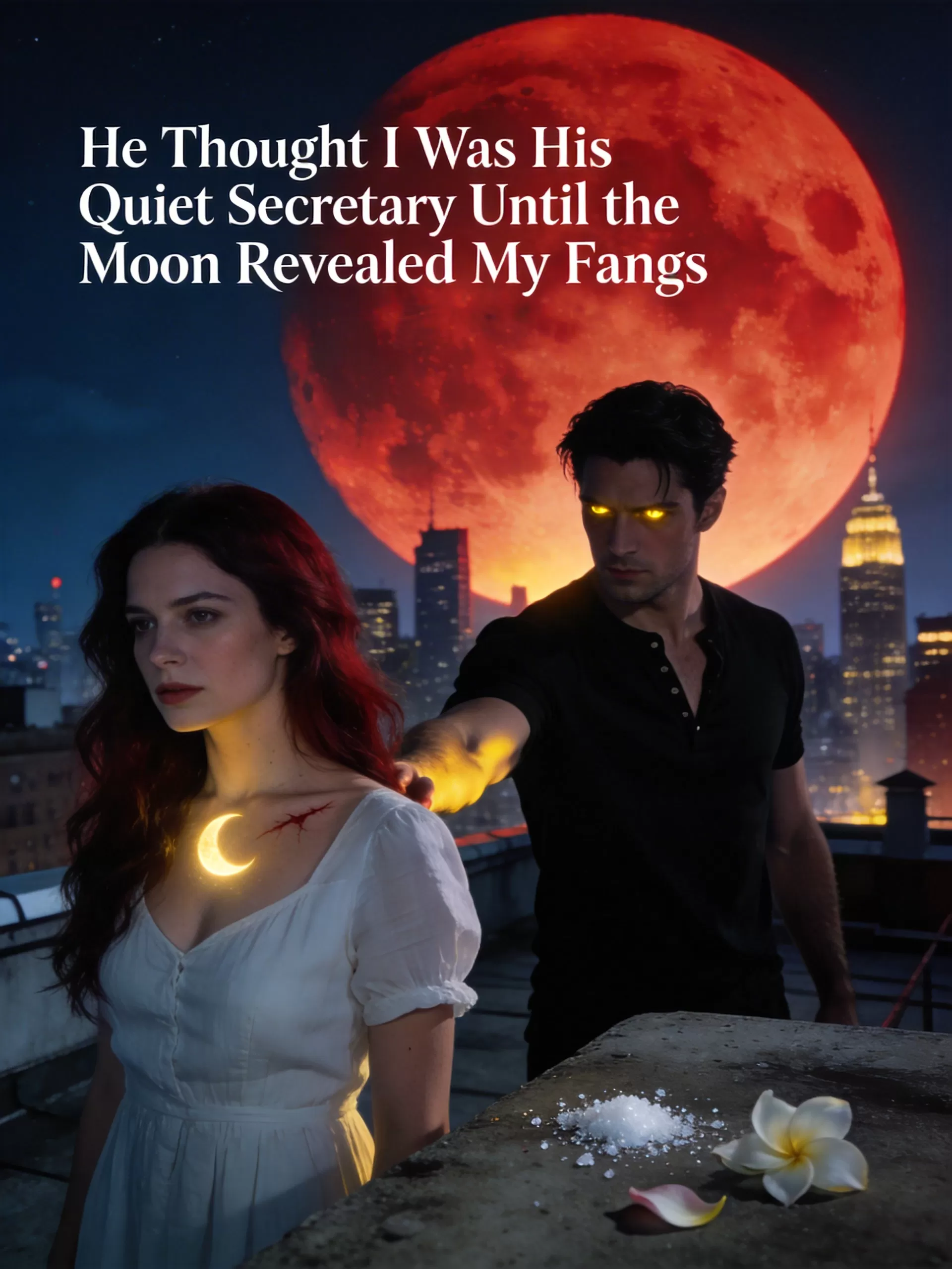 He Thought I Was His Quiet Secretary Until the Moon Revealed My Fangs - Shifter & Vampire Fated Mates Minis Novel Cover - Read online free