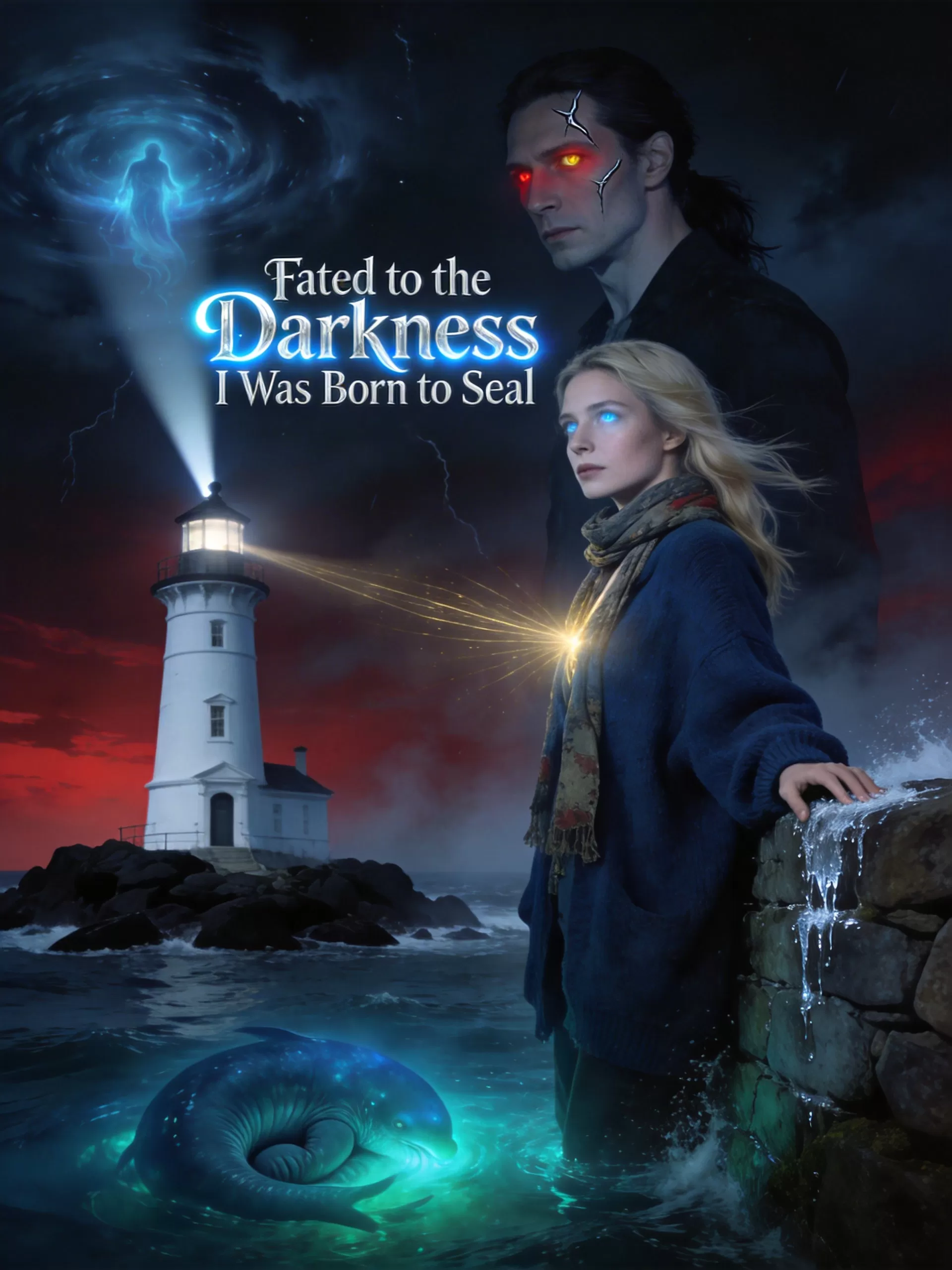Fated to the Darkness I Was Born to Seal - Shifter & Vampire Fated Mates Minis Novel Cover - Read online free