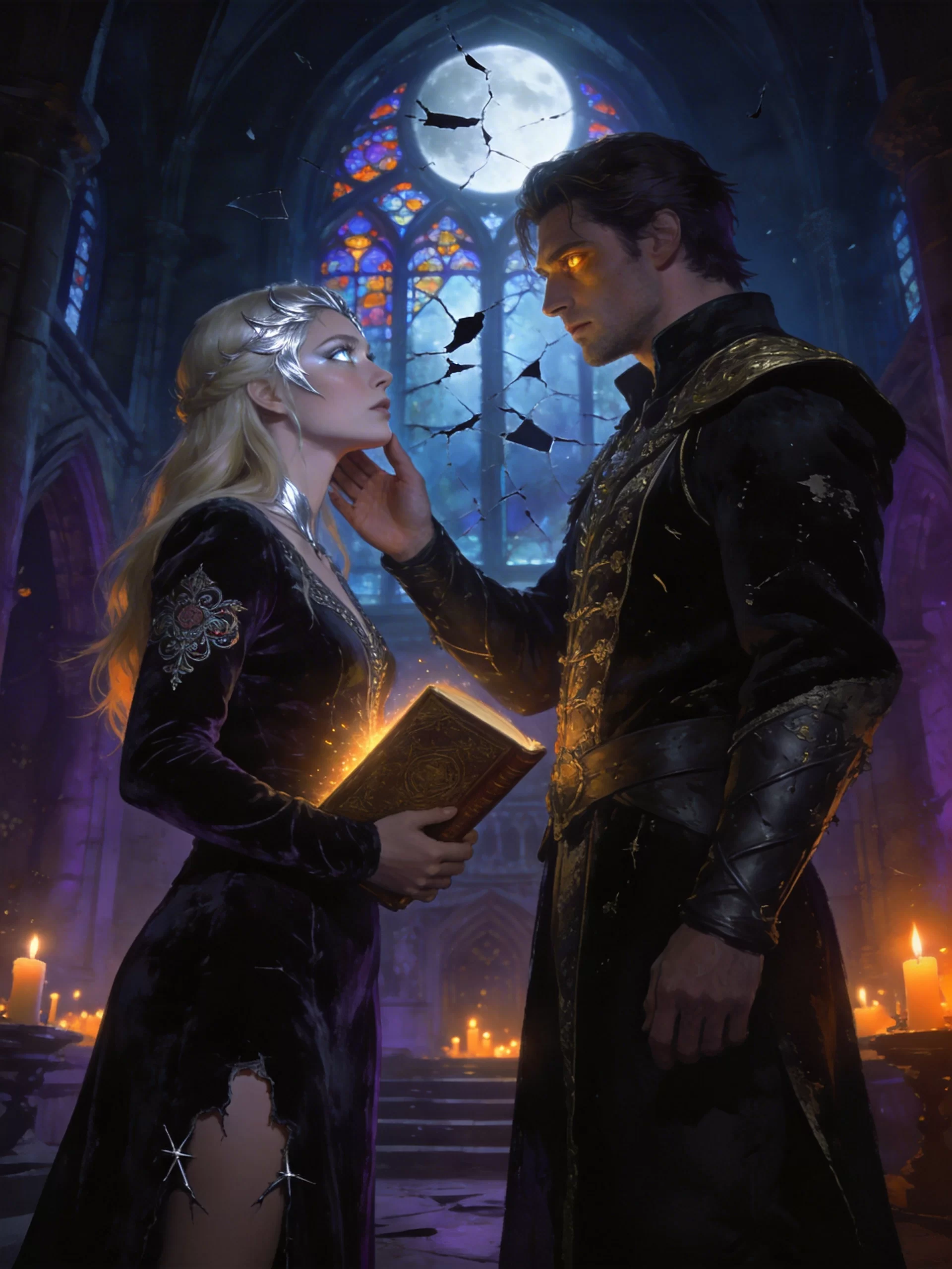 The Seer Who Broke His Eternal Throne - Romantasy Epic Romance Novel Cover - Read online free